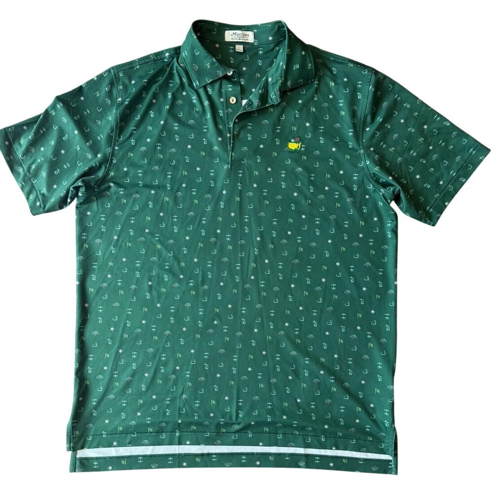 Masters by Peter Millar Green Icons Men's Golf Polo Shirt